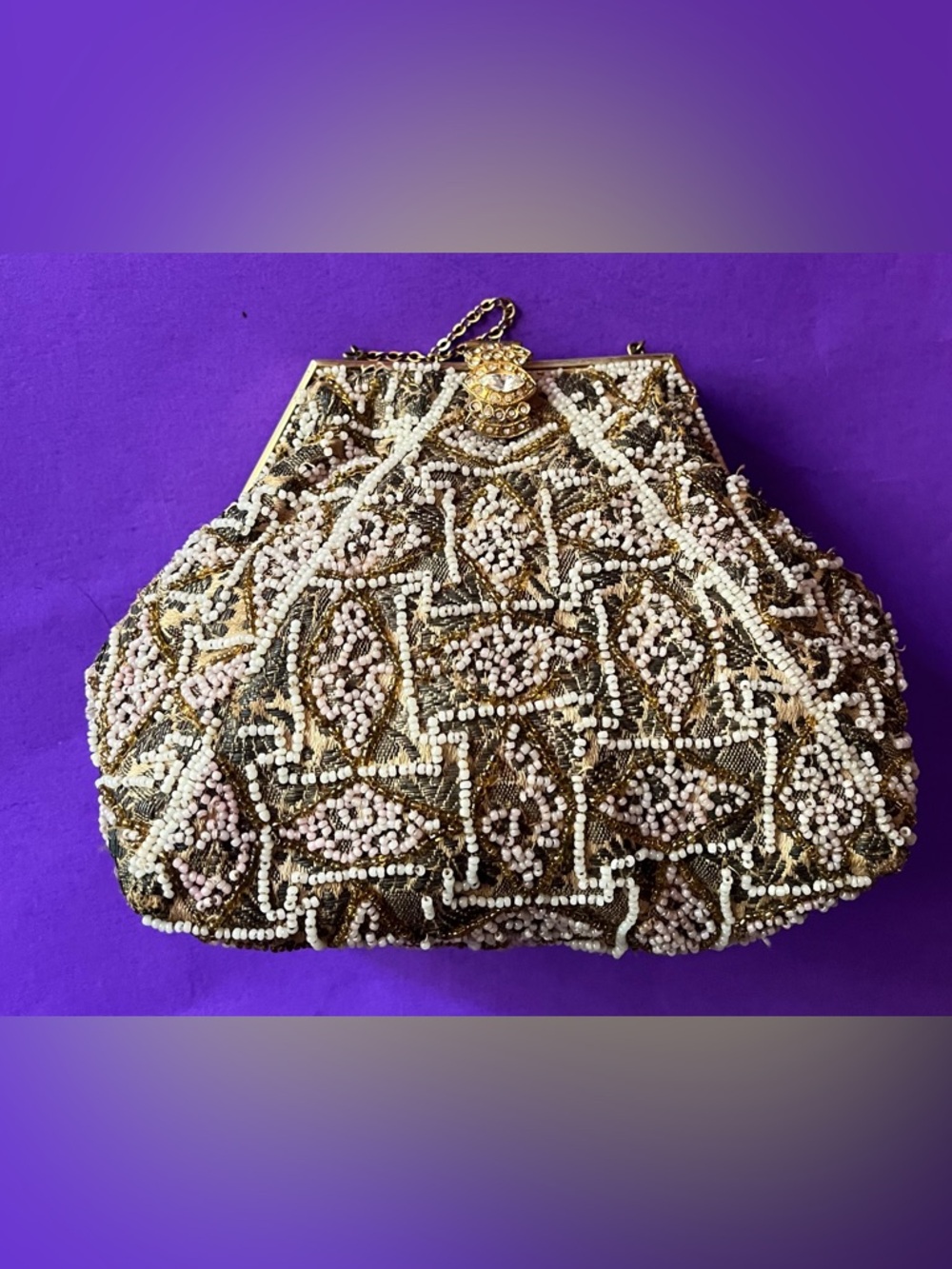 Vintage 40's Beaded Evening Bag